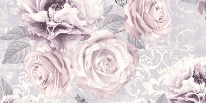 4000x4000 Graham & Brown Fresco Pink, purple & grey Floral Wallpaper | Departments |  DIY at B&Q