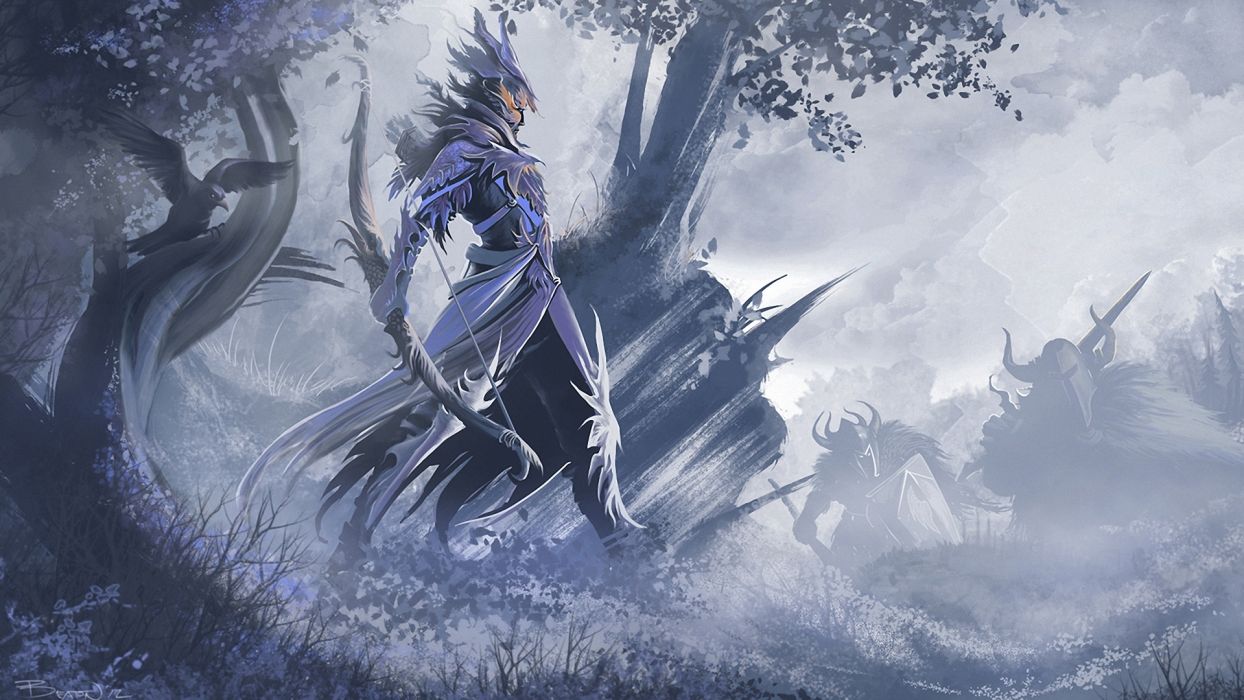 1244x700 Guild Wars 2 fantasy art ranger weapons archer bow warriors
