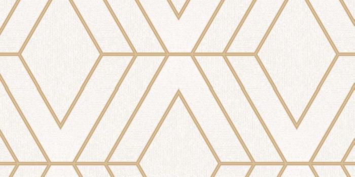 1000x1232 Pulse Diamond by Albany - White and Gold - Wallpaper - FD42344