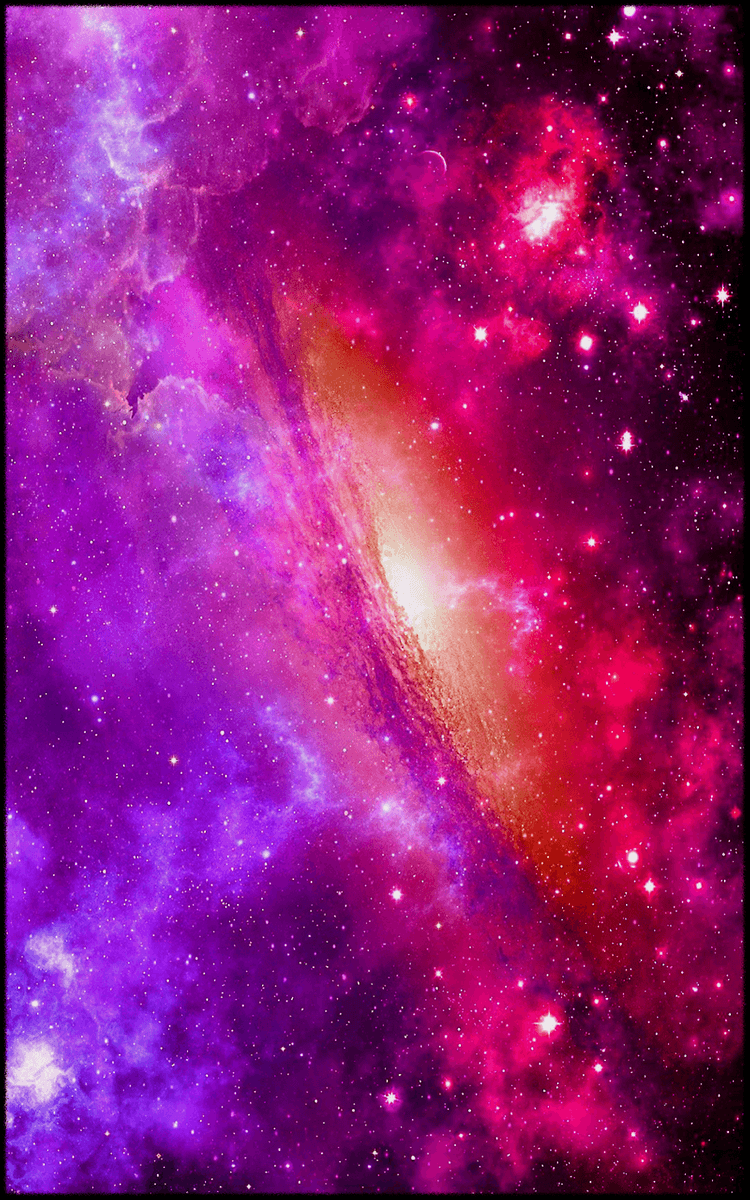 750x1200 Purple-Pink Spiral Galaxy-Sci-Fi Art 4K Mobile phone wallpaper 2400x3840