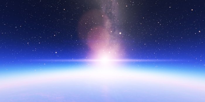 2560x1600 Bright light in the galaxy by the pink nebula wallpaper - Space