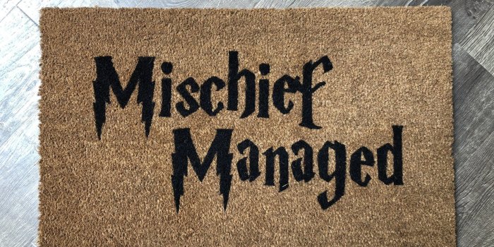 2048x1536 Harry Potter Themed Mischief Managed Doormat – Nickel Designs Custom