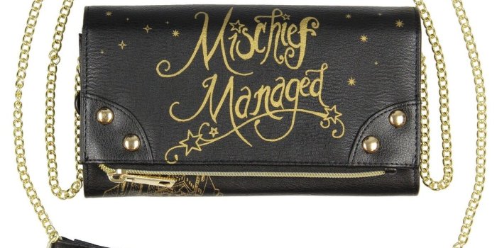 1200x1200 Harry Potter Mischief Managed Foldover With Chain Strap Wallet - One Size  Fits most
