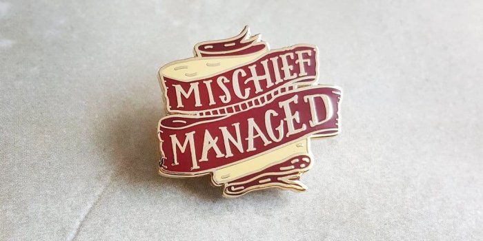 1024x1024 Mischief Managed Enamel Pin | Harry Potter Gifts For Kids | POPSUGAR