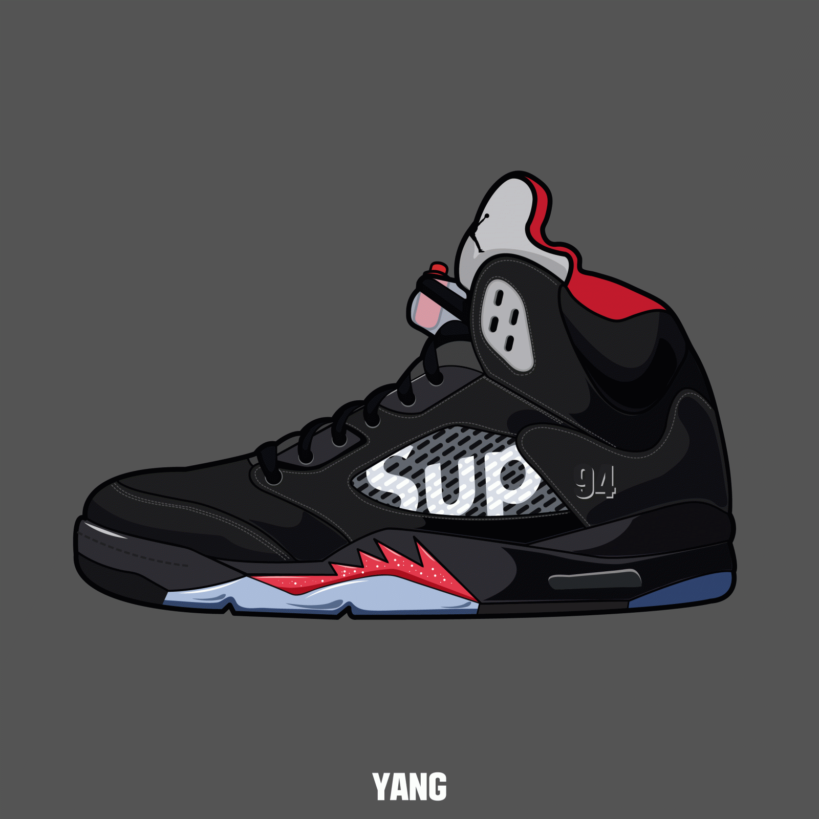 2480x2480 drawing, shoes, sneakers, nike, air, jordan, carmine,graphic, design