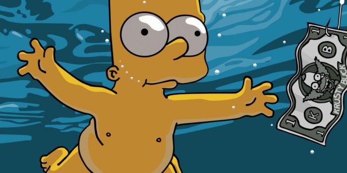 1280x1024 money nirvana parody the simpsons bart simpson desktop 1280x1024
