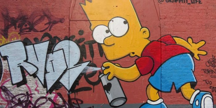 1024x768 Bart Simpson by Graffiti Life | Ali M