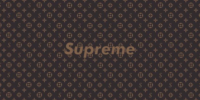 1920x1080 Monogrammed brown Supreme digital wallpaper, Louis Vuitton, supreme