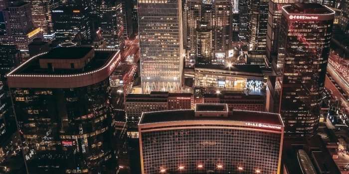 900x1600 beijing, skyscrapers, night city | Places in 2019 | City wallpaper