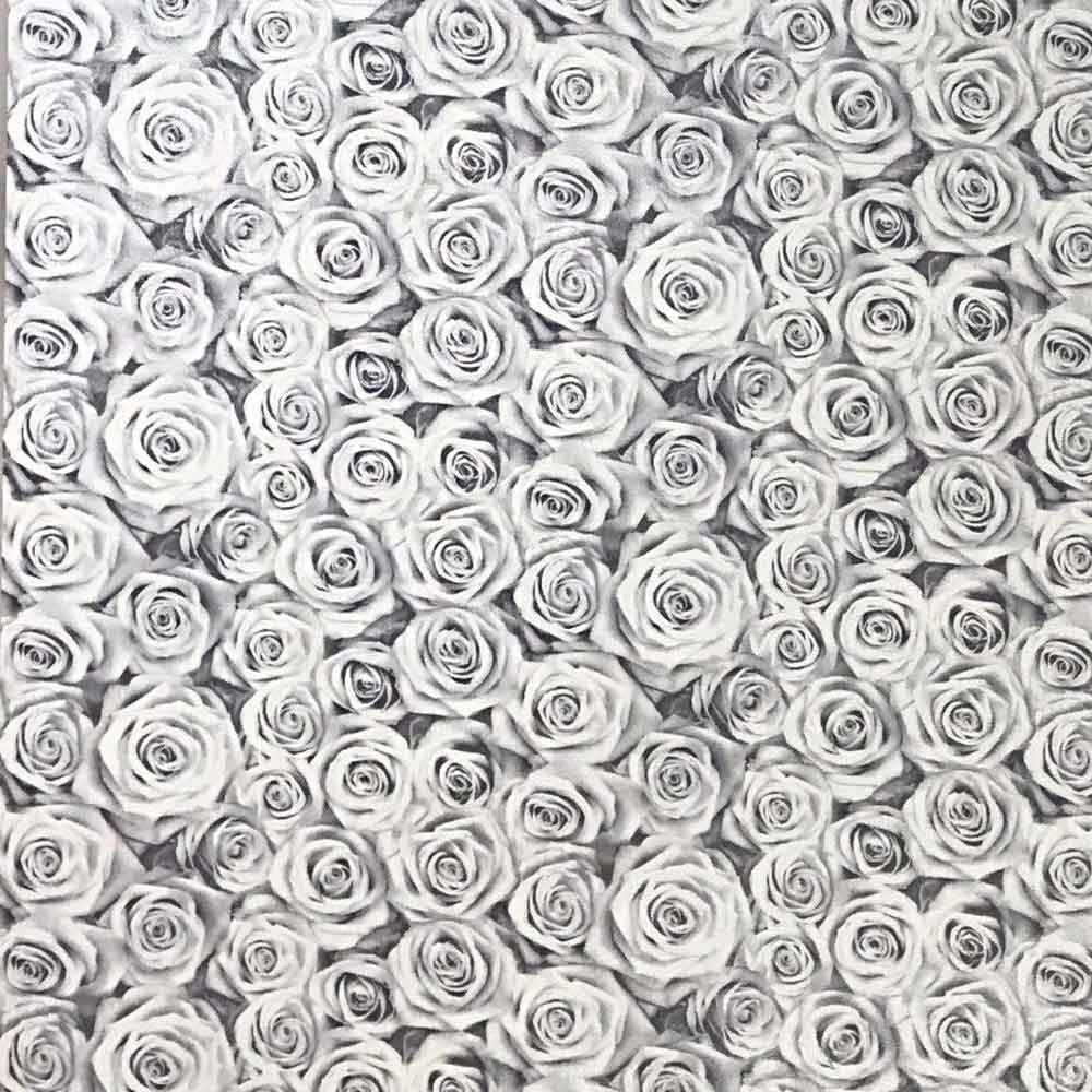 1000x1000 V305-10 Black & White Roses Wallpaper Roll – wallcoveringsmart