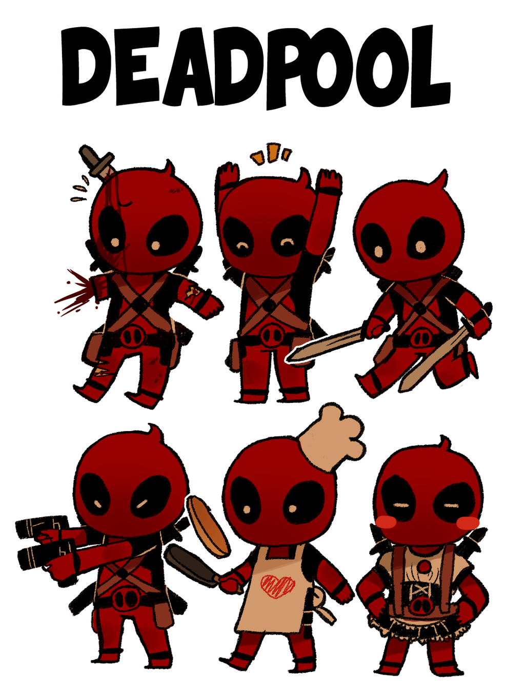 1024x1352 Deadpool Cartoon Wallpapers