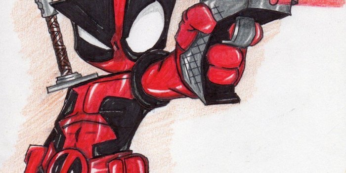 1024x1074 Chibi Deadpool Drawing at PaintingValley.com | Explore collection of