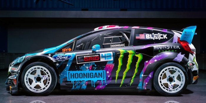1080x1920 Ken Block's Ford Fiesta phone wallpaper.
