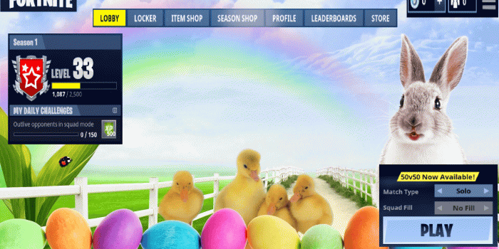 1920x1080 Can we have Easter background lobby screen? : FortNiteBR