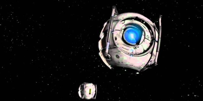 1280x720 Portal 2 Background - Wheatley in Space HD - Download in description