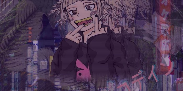 1080x1920 Vaperwave edit toga himiko <3 | Wallpaper in 2019 | Anime art