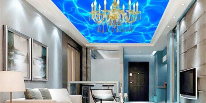 1000x800 3d Wallpaper Custom Aesthetic Decorative Painting Clear Water Wave 3d For  Indoor Personalized Ceiling Wallpaper Tapety