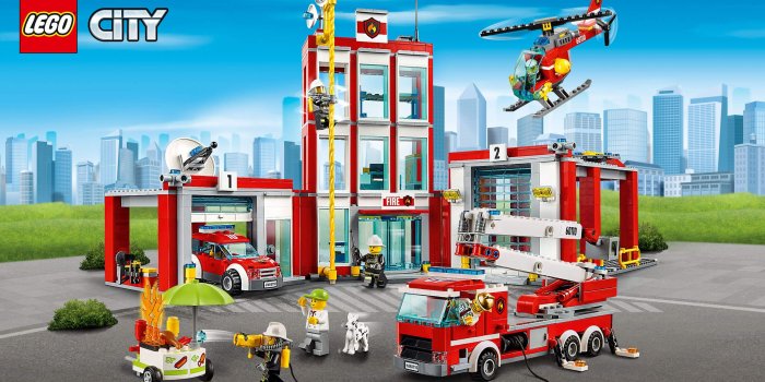 2560x1440 Fire Station - Wallpapers - LEGO® City - LEGO.com GB