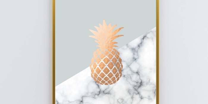3000x2318 Pineapple Wall Art, Printable & Instant Download; Blue, Marble, and Rose  Gold; Office Bedroom Nursery Decor, Tropical Print, 8x10