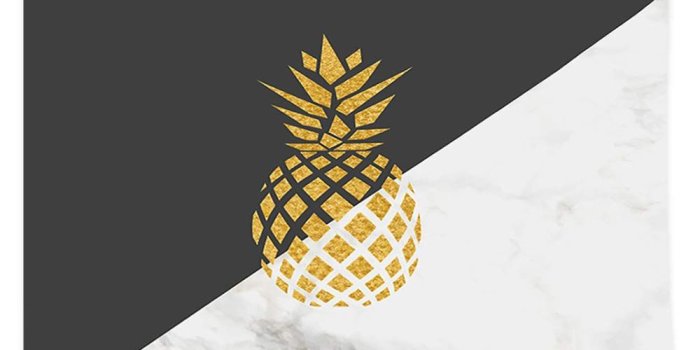 1000x1000 Amazon.com: Pineapple Tapestry Wall Hanging, Golden Pineapple Shape