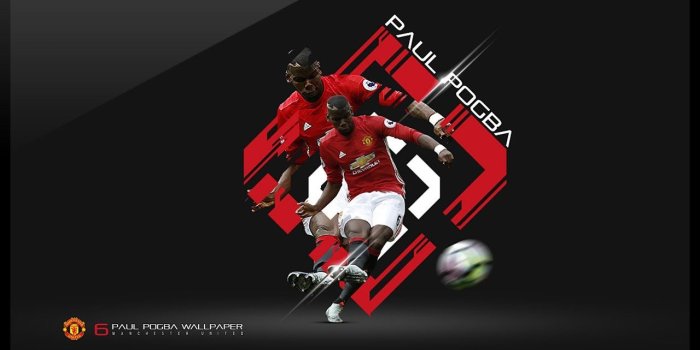 1280x720 Photoshop Tutorial - Design a Football Wallpaper - Paul Pogba