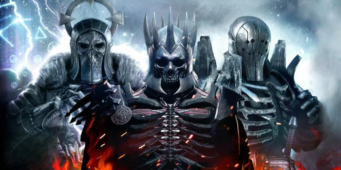 3211x2038 The Witcher 3 Wild Hunt Warrior Monster armor skull fantasy