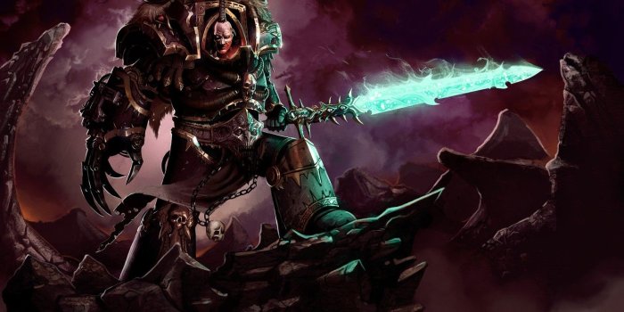 1332x850 Wallpaper chaos, Warhammer, Warhammer 40 000, chaos champion, a