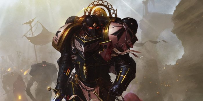 2560x1600 Warhammer Space Marines Black Templars Imperors Champion Wallpaper