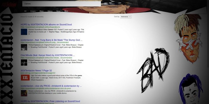 1679x1006 Something About XXXTentacion + Search Tool - Lovely Tab