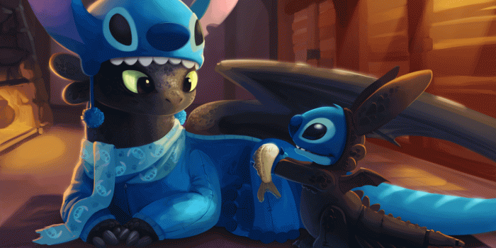 1500x1000 Toothless And Stitch Desktop Wallpaper