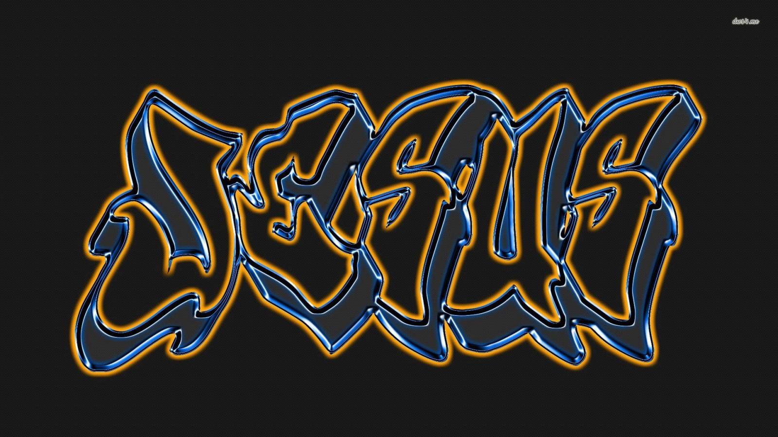 1920x1080 Jesus Graffiti wallpaper - Digital Art wallpapers - #28615