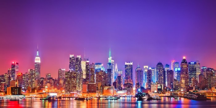 2560x1600 Free download Beautiful New York City Light at Night Wallpaper in