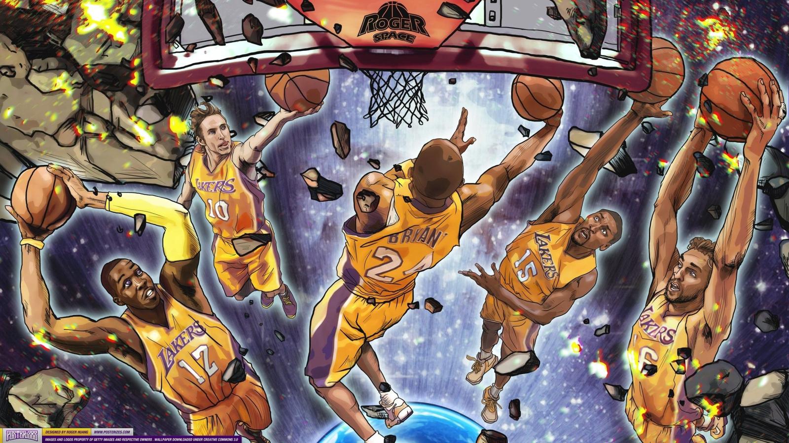2560x1440 71+ Nba Cartoon Wallpapers on WallpaperPlay