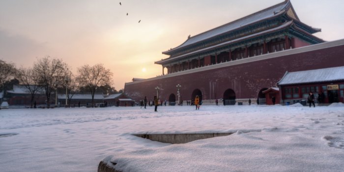 3840x2400 Winter Morning at the Forbidden City 4k Ultra HD Wallpaper