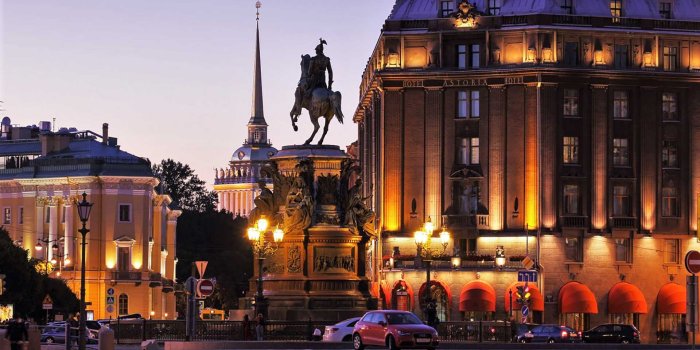 1920x1080 St. Petersburg Russia morning city river boat house wallpaper