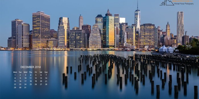 1366x768 December Wallpaper: Quiet Morning - Another Angle