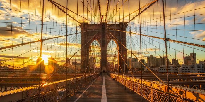1280x720 Images New York City USA brooklyn Bridges Morning Sunrises and