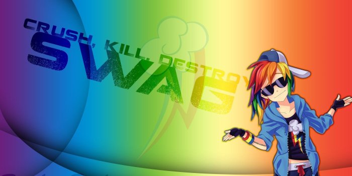 1920x1080 Rainbow Dash Swag Wallpaper