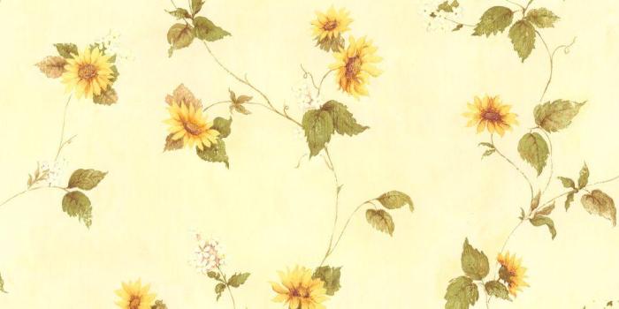 1000x1000 August Yellow Floral Trail Wallpaper
