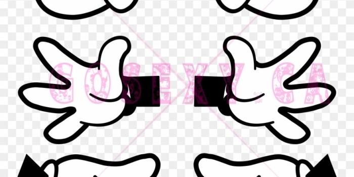 880x920 Rock Paper Scissors Mickey Mouse Hands Png Clipart - Clipart Png