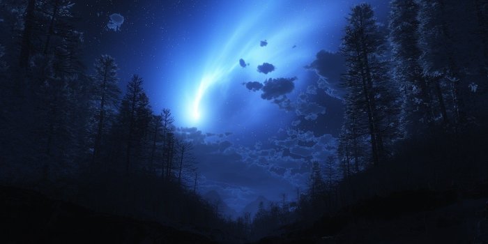 1920x1080 2807406 1920x1080 landscape anime digital art forest trees stars