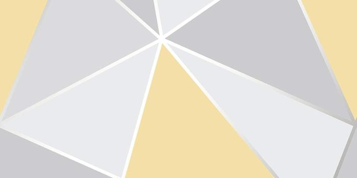 1500x1500 Apex Geometric Wallpaper Yellow and Grey Fine Decor FD41991