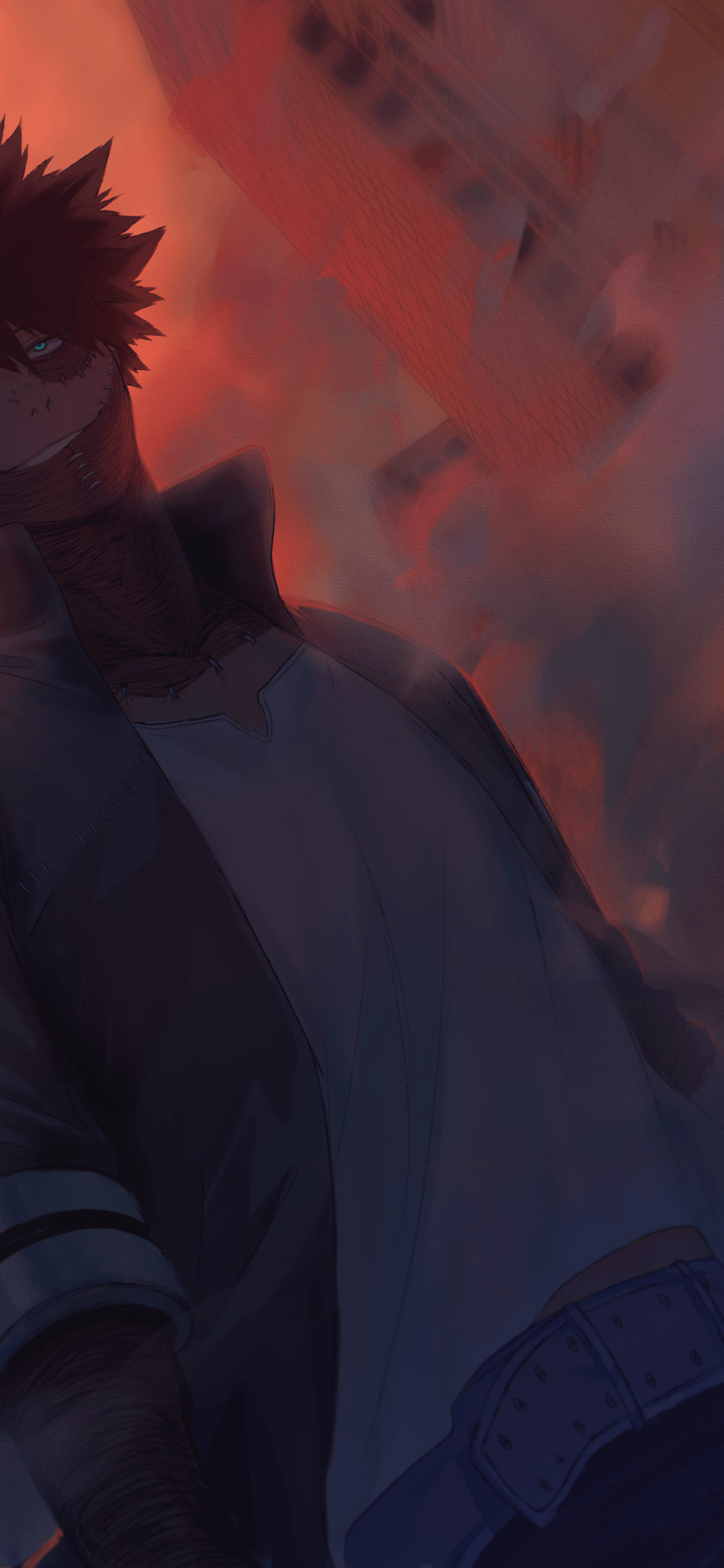 1125x2436 Download 1125x2436 Dabi, Boku No Hero Academia, Smirk, Green Eyes