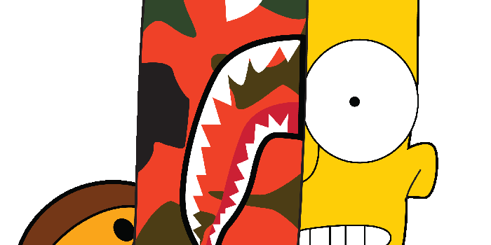 2460x3299 Collection of free Bape drawing simpsons. Download on UI Ex