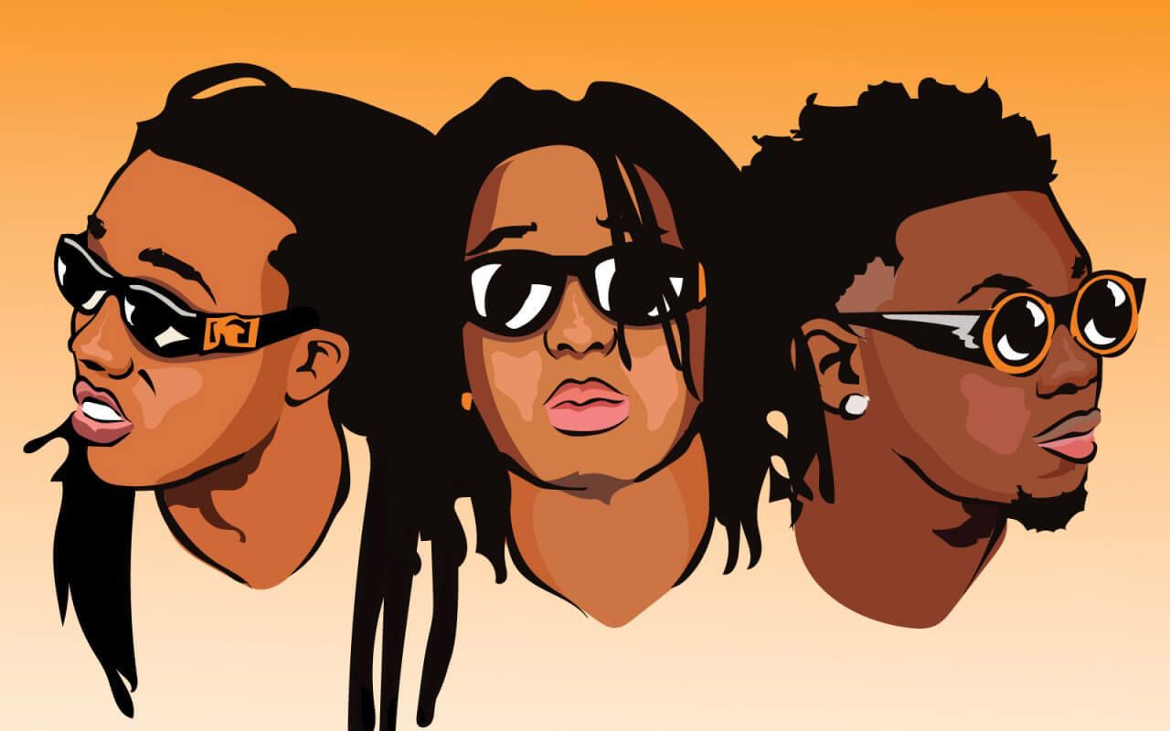 1280x800 MIGOS | lock screens | Rapper art, Migos wallpaper, Rap