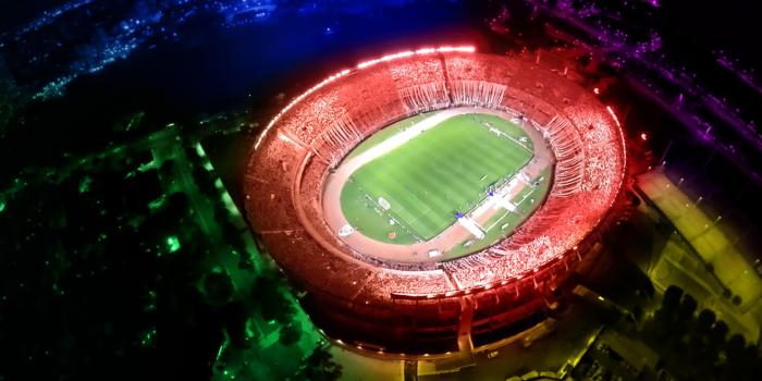2720x1536 Wallpaper : night, red, reflection, green, circle, soccer, stadium