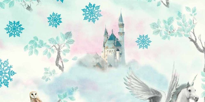 1400x1400 Fairytale Unicorn Wallpaper - Blue - Arthouse 667800 - - Amazon.com