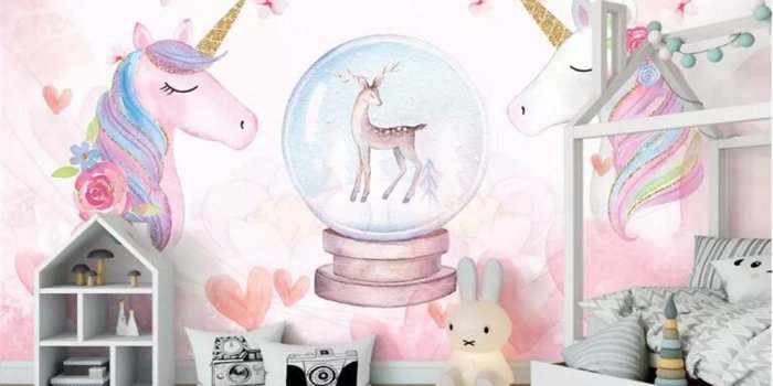 1000x800 Custom 3D Wallpaper Watercolor Unicorn Art Mural Life Bedroom Hallway  Children Room Background Photo Wallpaper Wholesale
