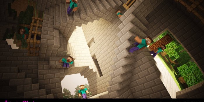 2560x1440 Wallpaper : video games, Minecraft, Herobrine, screenshot 2560x1440