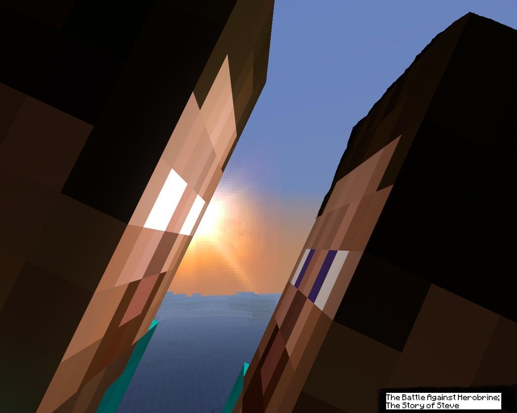 1024x819 Minecraft Herobrine Vs Stev HD Wallpaper, Background Images